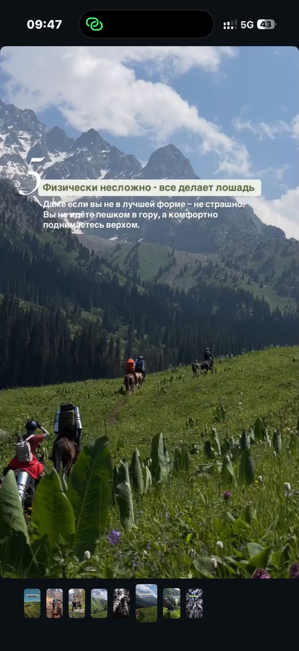 Конный тур в горах